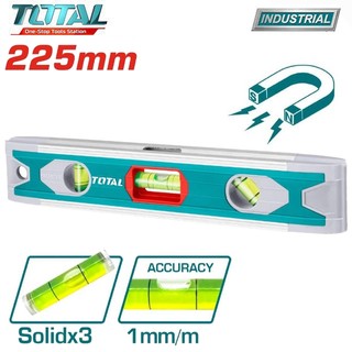 Thước thủy mini 225mm chất liệu: nhôm và nhựa abs total tmt2235