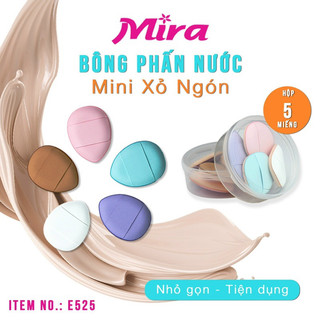BÔNG PHẤN NƯỚC MINI XỎ NGÓN MIRA (HỘP 5 CÁI) E525
