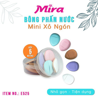 Bông phấn nước mini xỏ ngón mira e525