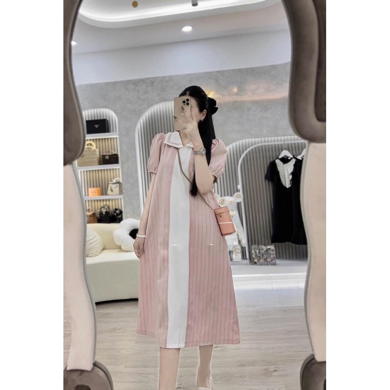 Váy xước kẻ sm