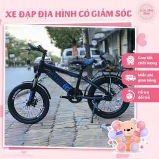 Xe đạp trẻ em , xe đạp địa hình có baga giảm sóc , xe đạp cho bé 7 đến 15 tuổi