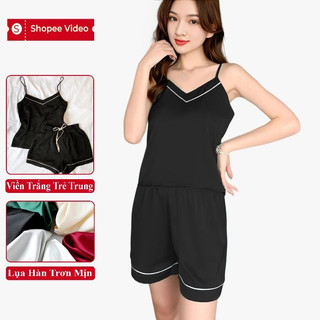  Pijama Lụa Nữ Mặc Nhà Madela, Bộ Pijama Lụa Đùi Nữ Thoáng Mát Siêu Xinh