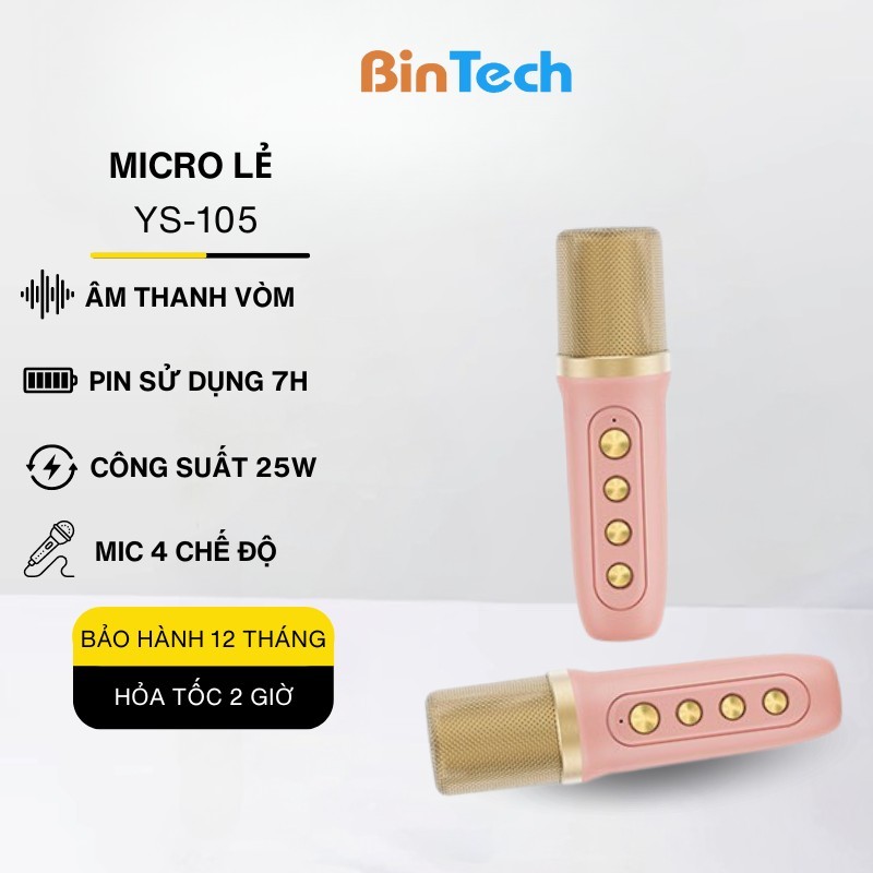 Micro lẻ BINTECH, micro loa YS 105