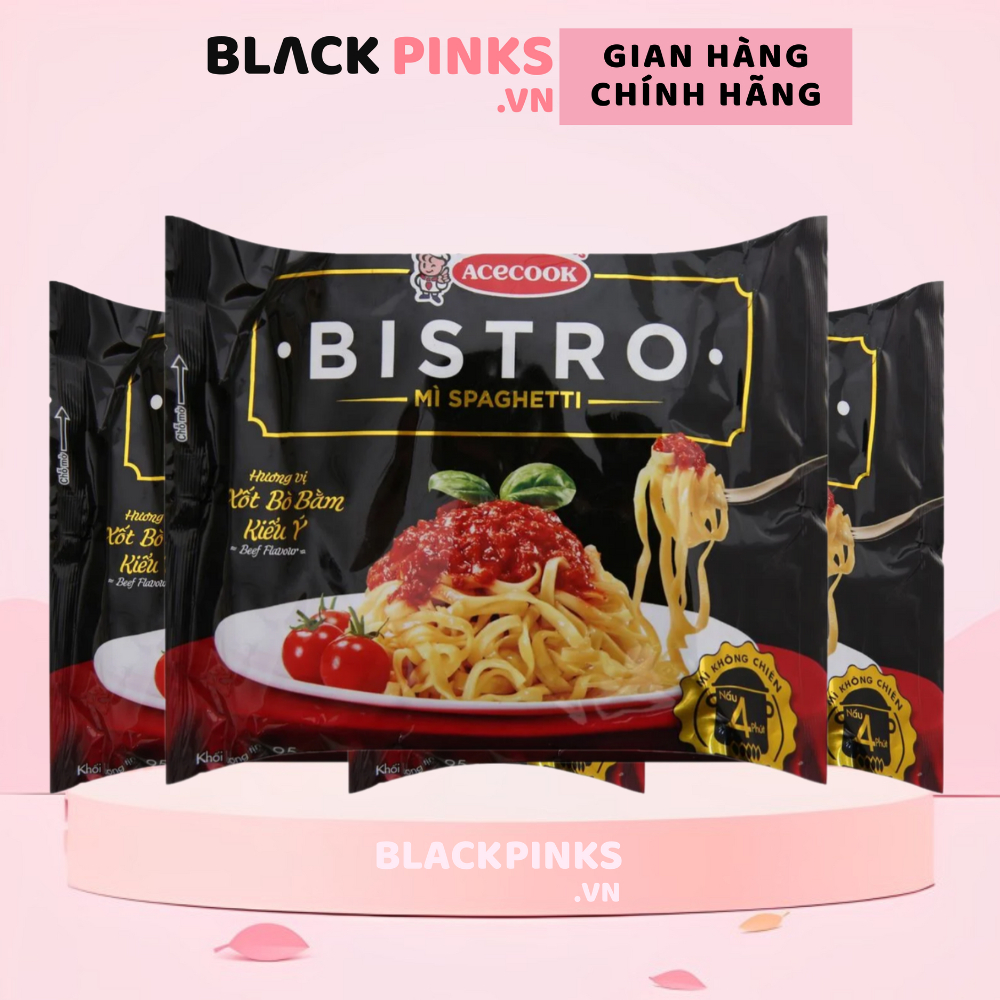 [Thùng 24 gói] Mì spaghetti Bistro xốt bò bằm kiểu Ý 95g