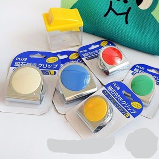 Kẹp từ tính Plus nhỏ 34mm- Nam châm dính bảng HÀNG CHÍNH HÃNG NHẬT BẢNNam châm bảng từ,có kẹp plus.