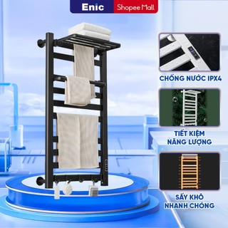 Giá treo khăn điện thông minh Enic, sấy khô ngăn ẩm mốc, cảm ứng 1 chạm, kiểm soát nhiệt độ chính xác, gấp gọn tiện lợi