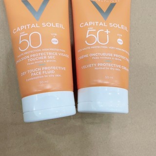 Kem chống nắng Vi-chy Capital Soliel SPF50 Cream/ Emulsion 50ml