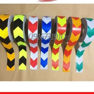 Băng dính phản quang, Decal phản quang mũi tên khổ 5cm x 1met