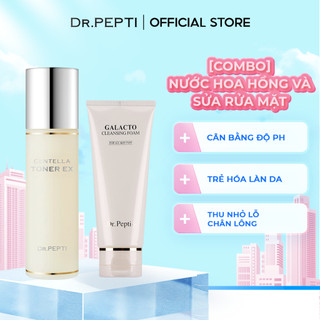 [Combo] Nước Hoa Hồng Dr.Pepti Centella Toner Ex Và Sữa Rửa Mặt Dr.Pepti Galacto Cleansing Foam