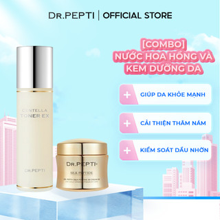 [Combo] Nước Hoa Hồng Dr.Pepti Centella Toner Ex Và Kem Dưỡng Silk Peptide 88 Cream Ex