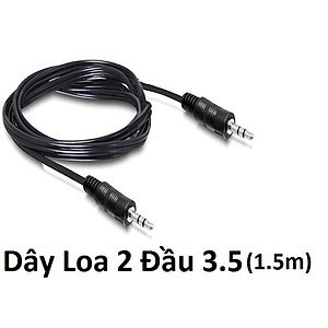 Dây cáp nối dài dây loa 2 đầu dương chuẩn 3.5 loại 1.5m - 3m - 5m