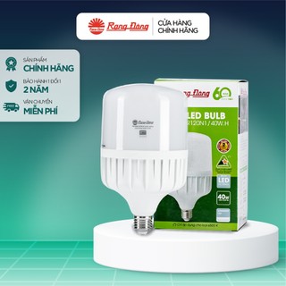 Bóng đèn led bulb trụ 20w, 30w, 40w, 50w rạng đông, siêu sáng chính hãng