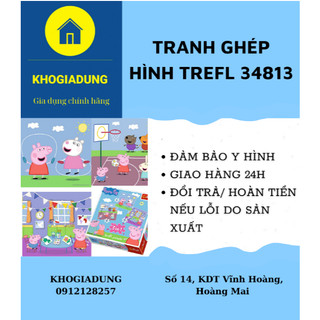 Tranh ghép hình Trefl 34813- 3 trong 1 chủ đề  Peppa pig (  tranh ghep hình dành cho bé trên 3 tuổi)