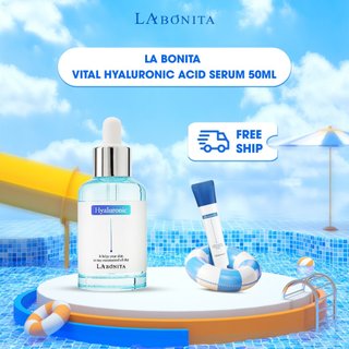  Serum HA dưỡng ẩm cấp nước & tăng độ đàn hồi - LA BONITA Vital Hyaluronic Acid Serum 50ml