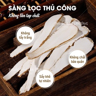 Bạch chỉ 1kg, khô, thái lát mỏng, trắng, thơm, không tẩy trắng - Lãn Ông