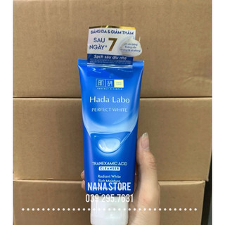 Sữa rửa mặt hadalabo perfect white sáng da 80g