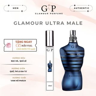 Nước hoa nam glamour ultra male lôi cuốn, mạnh mẽ 10ml