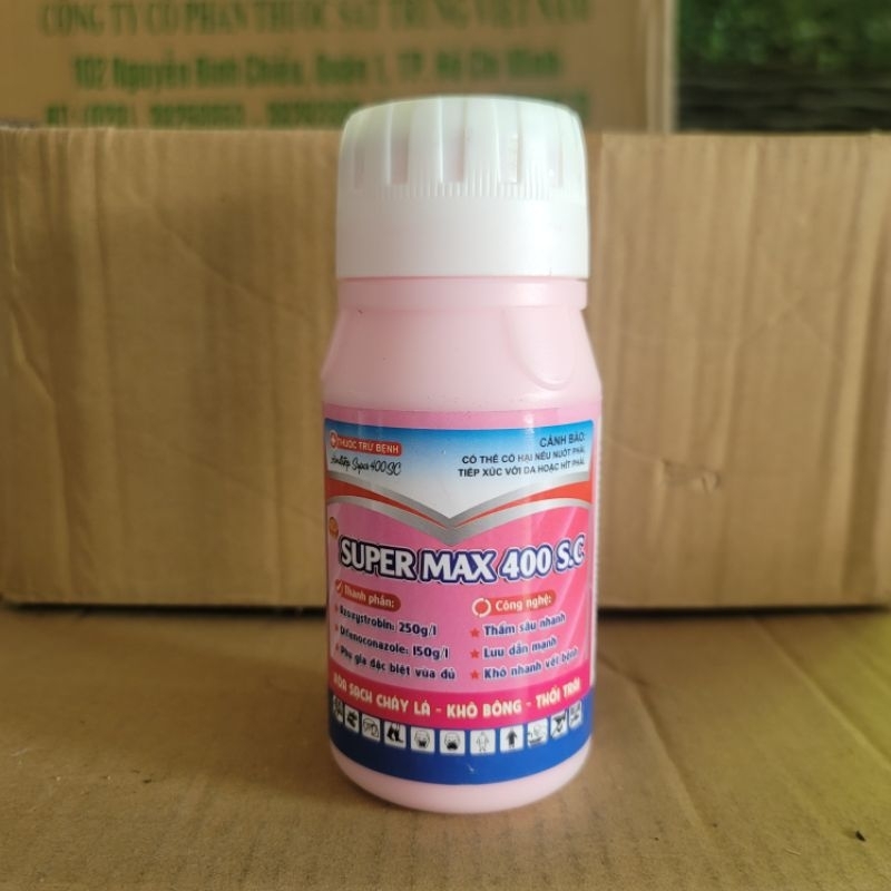 Super max Amistar top 400sc Thấm nhanh - Lưu dẫn lâu - Khô vết bệnh