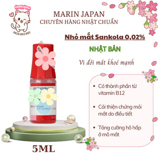 (Chuẩn Auth) Dung Dịch Nhỏ Mắt Chống Khô, Cấp Ẩm Sankola Nhật Bản 5ml