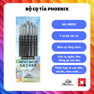 Bộ cọ tỉa / Bộ cọ đầu tròn Phoenix