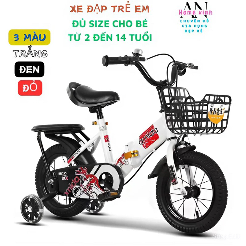 Xe đạp cho bé AHAPI chính hãng - Xe đạp trẻ em gấp gọn siêu bền từ 2 đến 13 tuổi