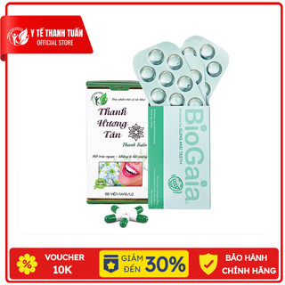 Viên ngậm nha khoa BioGaia ProDentis & Thanh Hương Tán - Hỗ trợ hôi miệng do trào ngược dà dày