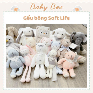 Gấu bông cho bé Soft Life nhồi gòn cao cấp, an toàn khi bé ngủ - Babyboo
