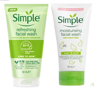 GEL RỬA MẶT SIMPLE KIND TO SKIN REFRESHING FACIAL WASH