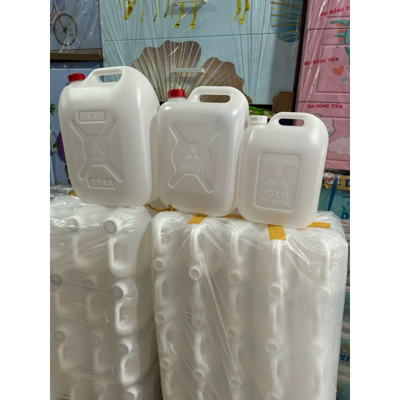 can nhựa dày 3 con cá ,can nhựa 3 con cá, can nhựa 30lit,20lit,10lit
