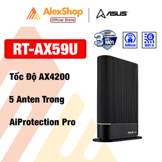 [AX4200] Router Wifi 6 Gaming Asus RT AX59U Chuẩn Băng Thông AX4200 Gắn Tường