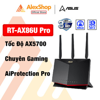 [AX5700] Router Wifi 6 Gaming Asus RT AX86U Pro, AI Mesh, Chuẩn Băng Thông AX5700, Gaming Mode