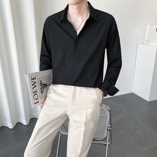 Áo sơ mi nam dài tay NPV cổ bẻ chất liệu cotton cao cấp giữ dáng chuẩn form ôm sát người