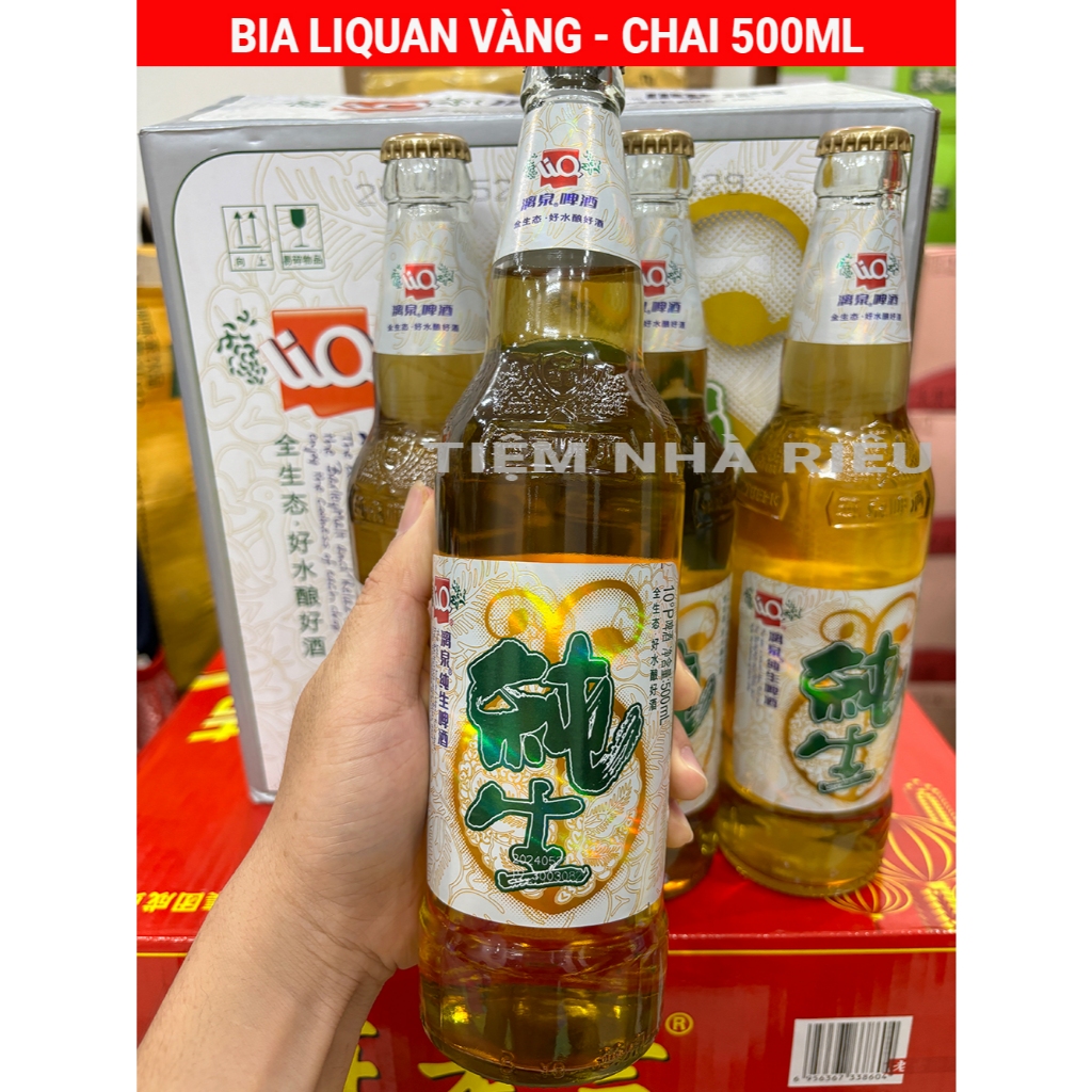 [LẺ] Bia Liquan Vàng, Bia Liquan Trung Quốc 500ml, Đóng Gói Chắc Chắn, Thơm Ngon Không Nặng Dễ Uống