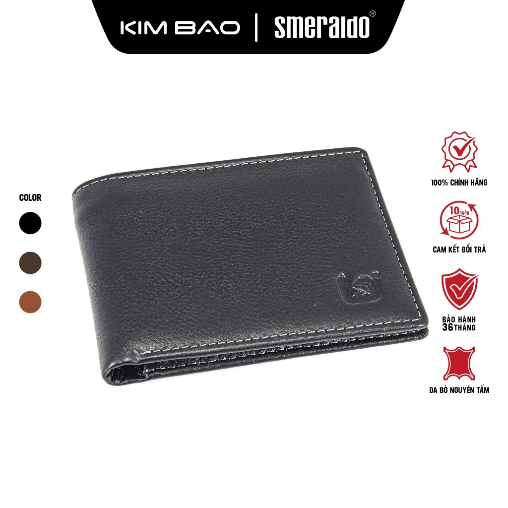 Ví Da Nam Da Bò Kim Bảo – H56 – 3 Tông Màu Thời Thượng