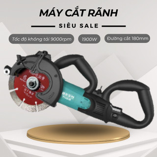 Máy cắt rãnh tường điện nước kaw, máy cắt tích hợp không bụi, công suất lớn, bảo hành chính hãng