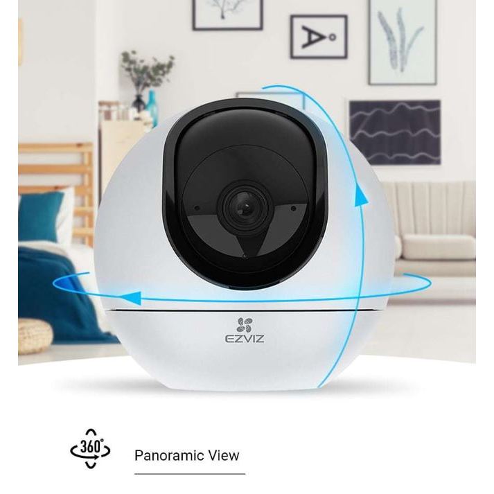 Camera wifi siêu siêu nét trong nhà Ezviz C6C 4K 8MP chính hãng, đàm thoại 2 chiều, xoay 360 độ - BẢ