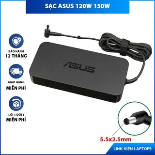 Sạc Laptop Asus 150W - 120W Chân 5.5x2.5mm (BH 12 THÁNG 1 ĐỔI 1) - Sạc Zin