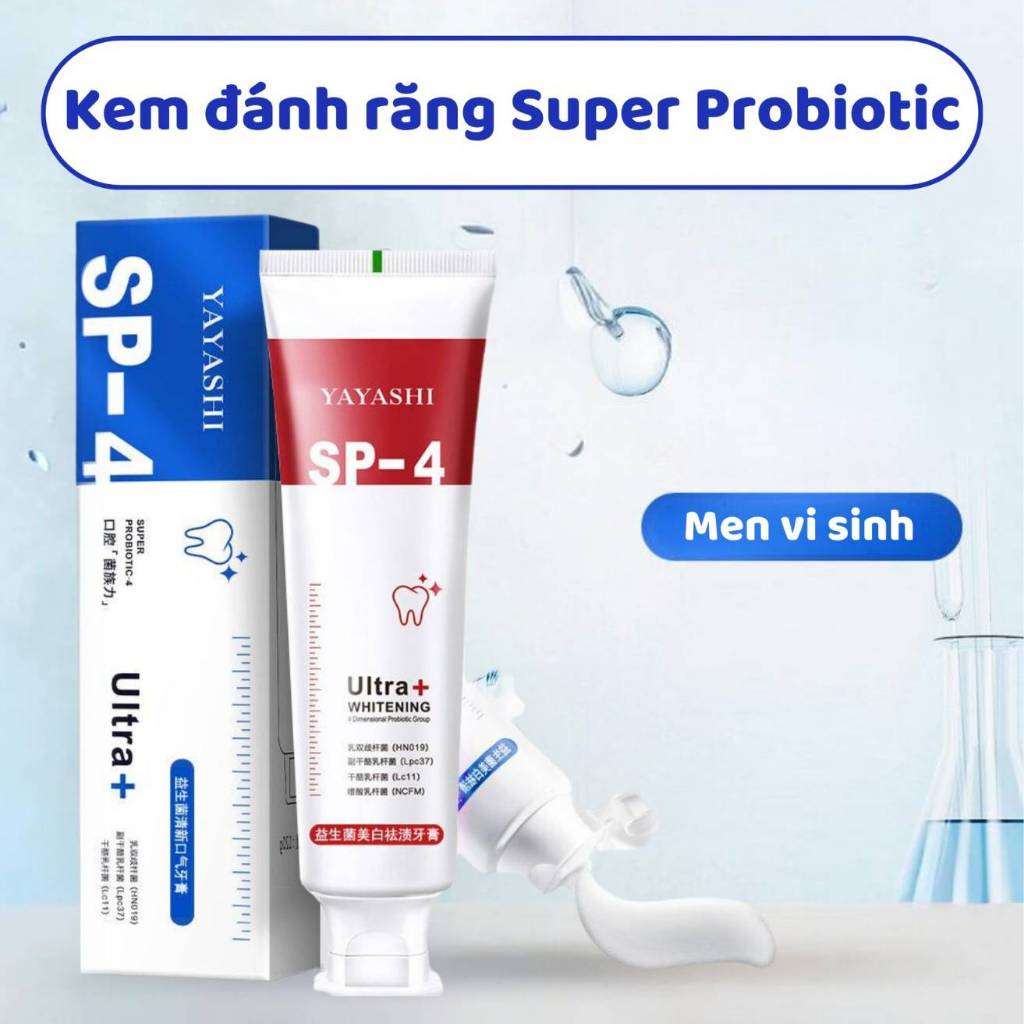 Kem Đánh Răng YAYASHI SP-4 Làm Trắng Răng Chính Hãng Làm Trắng Hơi Thở Thơm Mát Nụ Cười Tự Tin