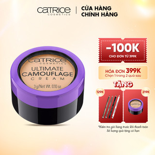 Kem che khuyết điểm Catrice Ultimate Camouflage Cream chất kem lì che phủ cực cao chống nước lâu trôi 3g