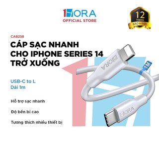 Dây cáp sạc nhanh 1HORA USB-C to L - dài 1m - CAB258