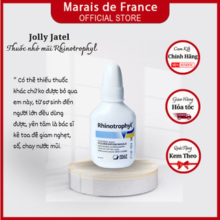 Nước nhỏ mũi Rhinotrophyl giảm nghẹt mũi, sổ mũi 12ml
