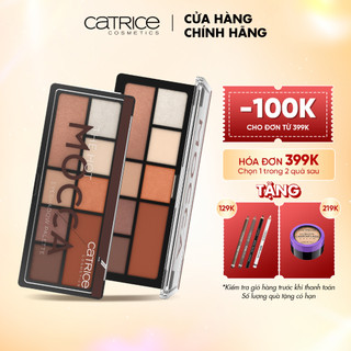 Bảng phấn mắt Catrice The Hot Mocca Eyeshadow Palette 8 màu kết cấu chắc độ bám cao 9g (936701)