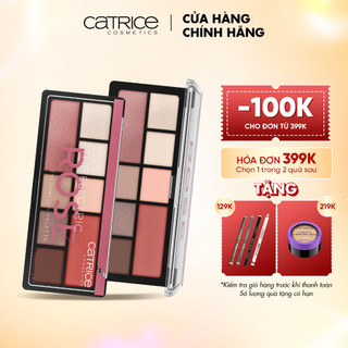 Bảng phấn mắt Catrice The Electric Rose Eyeshadow Palette 8 màu chất phấn mịn dễ tán màu chuẩn 9g (936700)
