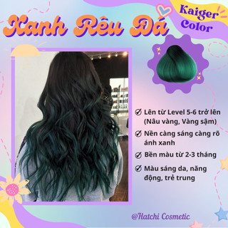  Thuốc Nhuộm Tóc Màu Xanh Rêu Đá Không Tẩy | Kaiger Colour| Haircare Color 