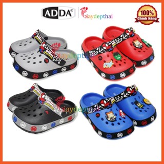  Giày Sục Nhựa Thái Lan bé Trai Siêu Nhân người nhện Adda 55U31  From rộng ko kèm sticker  