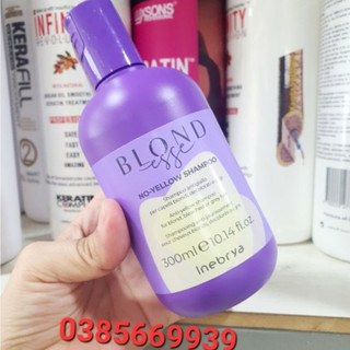 [INEBRYA] DẦU GỘI KHỬ ÁNH SẮC VÀNG INEBRYA NO YELLOW ICE CREAM ITALY 300ml mẫu mới chính hãng