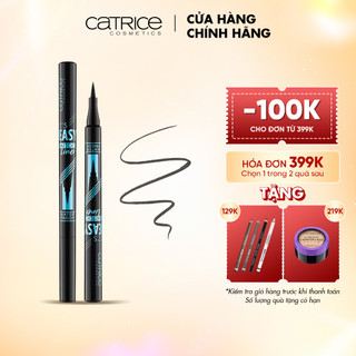 Dạ kẻ mắt Catrice lt's Easy Tattoo Liner Waterproof 010 Black Lifeproof chống lem bền màu 24h 1,1ml (919139)