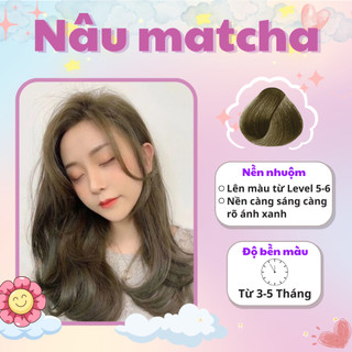 Thuốc nhuộm tóc màu nâu matcha không tẩy | kaiger colour
