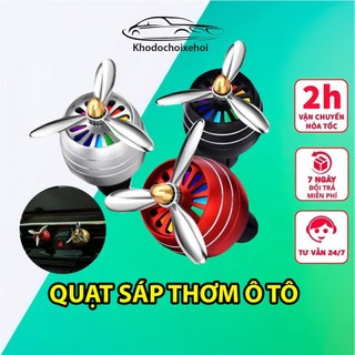 Quạt Sáp Thơm Ô Tô Gắn Cửa Gió Xe VERSION 1 - Có Đèn Led