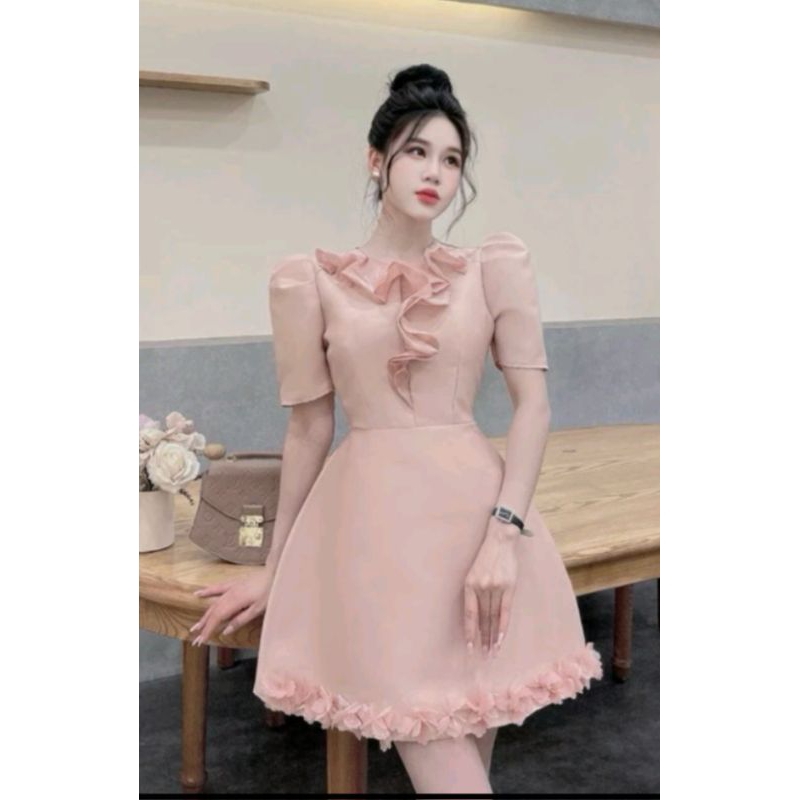 đầm tapta cao cấp phối nơ